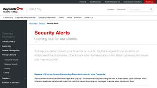 Security Alerts | KeyBank
