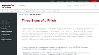 Three Signs of a Phish | KeyBank