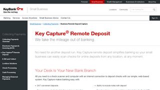 Business Remote Deposit Capture | KeyBank