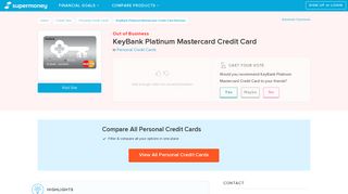 KeyBank Platinum Mastercard Credit Card Reviews - Personal Credit ...