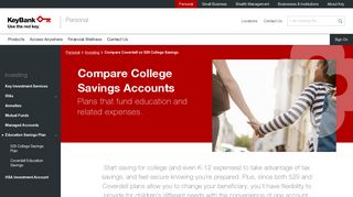 Compare Coverdell vs 529 College Savings | KeyBank