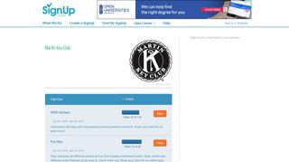 Group Page: Martin Key Club | SignUp.com