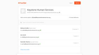 Keystone Human Services - email addresses & email format • Hunter