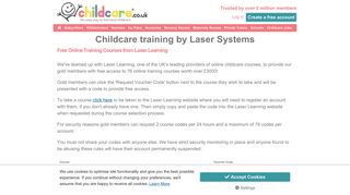 Childcare training by Laser Systems - Childcare.co.uk