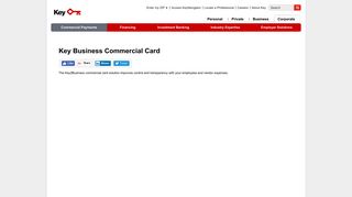 The Key2Business commercial card solution improves control and ...