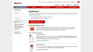 Key2Payroll | Commercial Payments - KeyBank