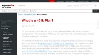 What Is a 401k Plan? | KeyBank