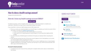 How to close a health savings account - HealthEquity Answers