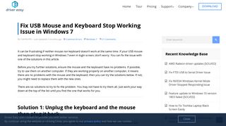 Fix USB Mouse and Keyboard Stop Working Issue in Windows 7 ...