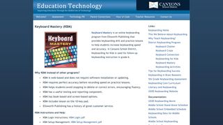 Keyboard Mastery - EdTech - Canyons School District