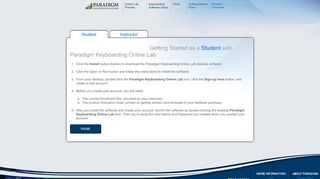 Getting Started as a Student with Paradigm Keyboarding Online Lab