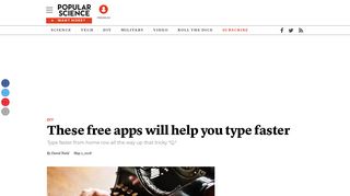 These free apps will help you type faster | Popular Science