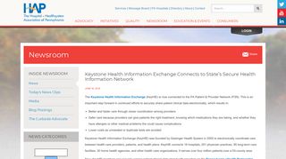 Keystone Health Information Exchange Connects to State's Secure ...