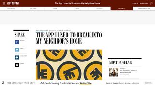 The App I Used to Break Into My Neighbor's Home | WIRED