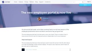 The new employee portal is now live - KeyPay | Powerful cloud payroll