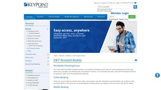 24/7 Account Access - KeyPoint Credit Union