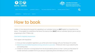 How to book - Keys2drive