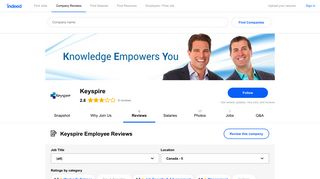 Working at Keyspire: Employee Reviews | Indeed.com