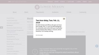 Blackboard - Lower Merion School District