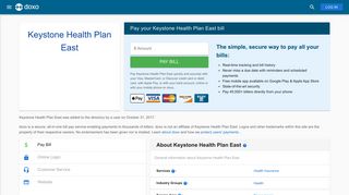 Keystone Health Plan East: Login, Bill Pay, Customer Service and ...