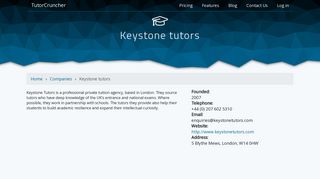 Keystone tutors - TutorCruncher