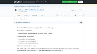 API Auth with KeystoneJS · GitHub