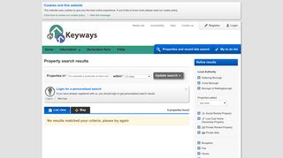 Search properties - Keyways