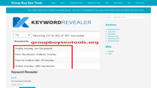 Keyword Revealer - Group Buy Seo Tools