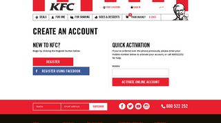 Register - Welcome to KFC UAE – Order your meal online now!