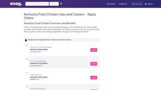 Kentucky Fried Chicken Job Applications | Apply Online at Kentucky ...