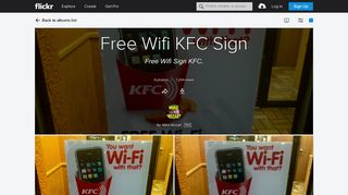 Free Wifi KFC Sign | Flickr