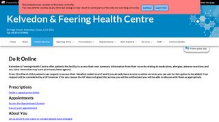 Online Services - Kelvedon & Feering Health Centre
