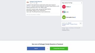 Kellogg's Family Rewards - Facebook