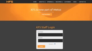 KFS Solutions - Staff Login - Kiln Flame Systems Ltd