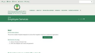 Employee Services | King Faisal Specialist Hospital & Research Centre