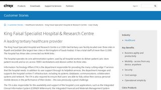 Healthcare Solutions - King Faisal Specialist Hospital & Research ...