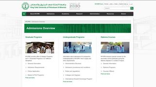 Home - Admissions Overview - kfupm