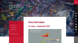 Entry information - Kingston Grammar School