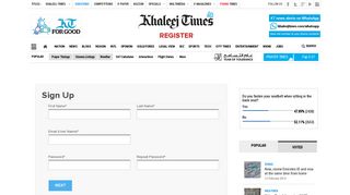Khaleej Times - Register