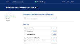Numbers and Operations 192-202 | MAP ... - Khan Academy