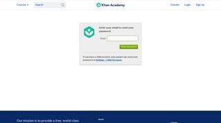 Forgot Password | Khan Academy