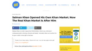 Salman Khan Opened His Own Khan Market. Now The Real Khan ...