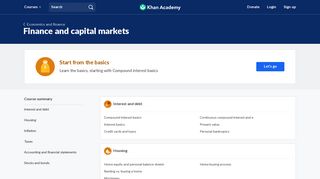 Finance and capital markets | Economics and finance | Khan Academy