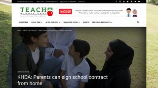 KHDA: Parents can sign school contract from home - Teach Middle ...