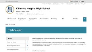 Technology - Killarney Heights High School