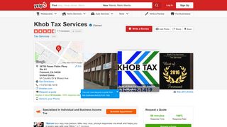 Khob Tax Services - 18 Reviews - Tax Services - 38750 Paseo Padre ...