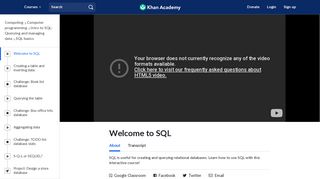 Welcome to SQL (video) | SQL basics | Khan Academy