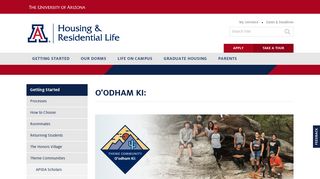 O'odham Ki: | Housing & Residential Life - University of Arizona ...