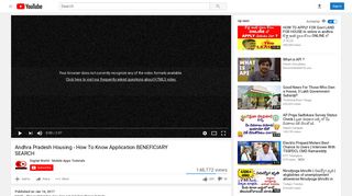 Andhra Pradesh Housing - How To Know Application ... - YouTube