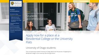 Apply for accommodation, Student Accommodation, University of ...